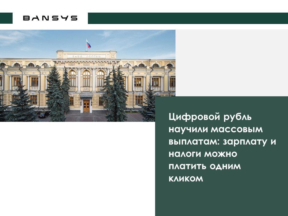 Цифровой рубль научили массовым выплатам: зарплату и налоги можно платить одним кликом 