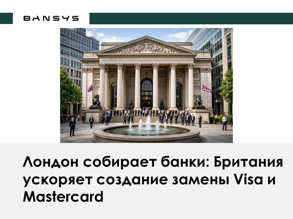 Лондон собирает банки: Британия ускоряет создание замены Visa и Mastercard 