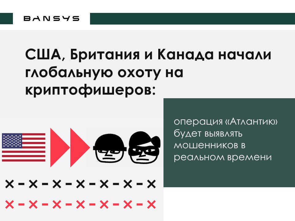 США, Британия и Канада начали глобальную охоту на криптофишеров: операция «Атлантик» будет выявлять мошенников в реальном времени